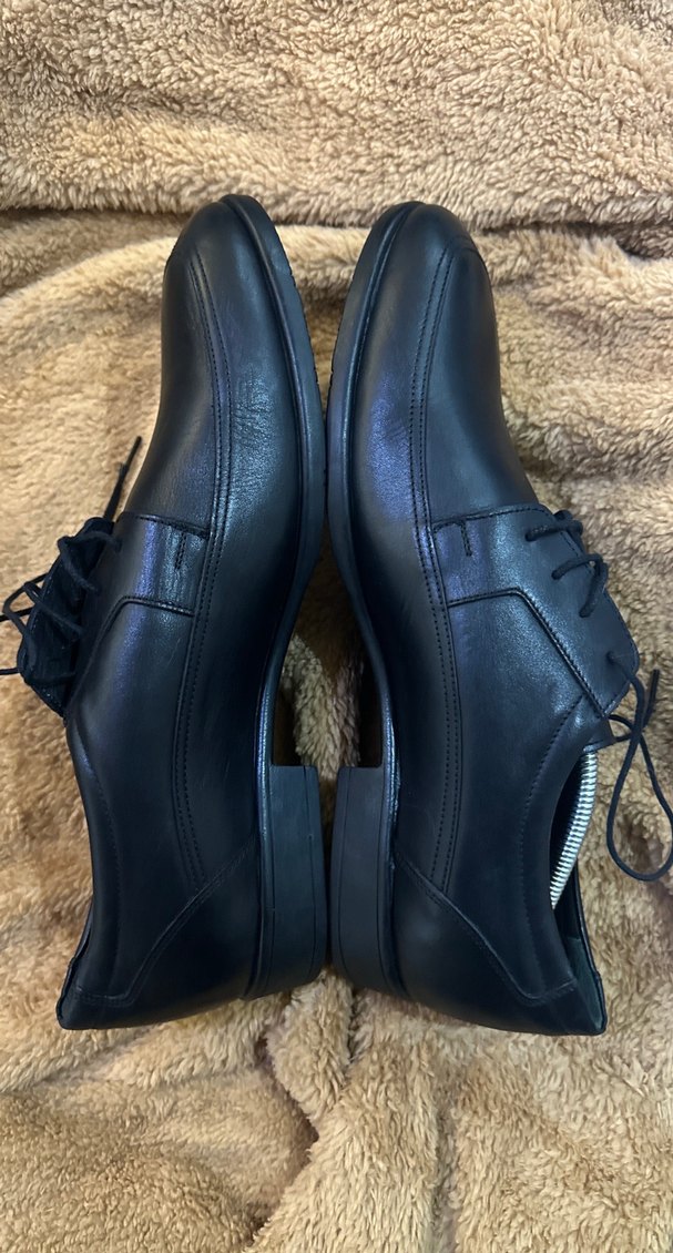 Siyah Klasik Erkek Suni Deri Ayakkabı - Görsel 4