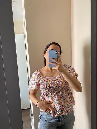 Çiçekli bluz