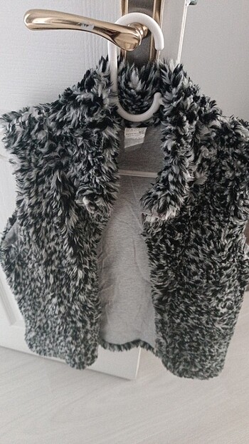Gri leopar yelek 