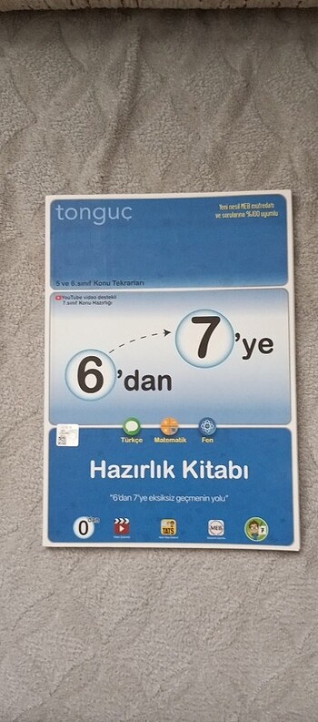 6'dan 7'ye Hazırlık Kitabı tonguç Türkçe Matematik Fen