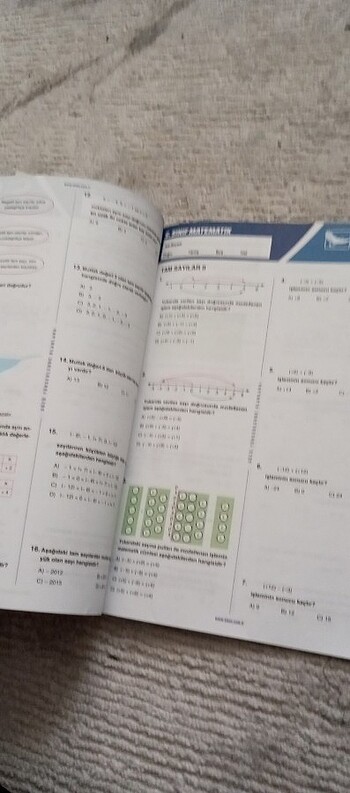  6 sınıf matematik Çek Kopar yaprak test sınav Yayınları