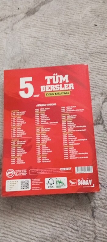  Beden 5 sınıf tüm dersler konu anlatımlı Sınav Yayınları