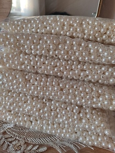 8mm krem delikli inci