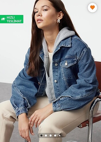 TRENDYOL MİLLA MAVİ KOT CEKET - Görsel 3