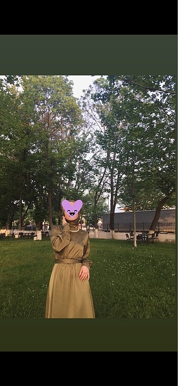 Trendyol modest saten elbise