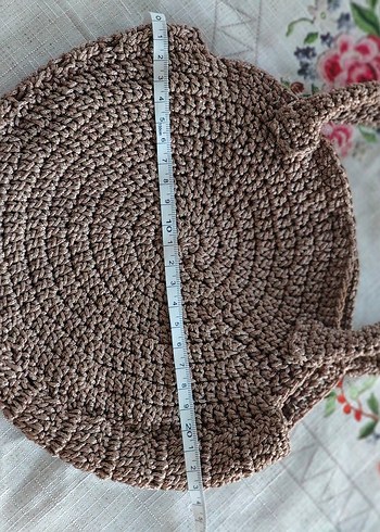 Kahve Örgü Bohem Kadın Çanta - Görsel 6