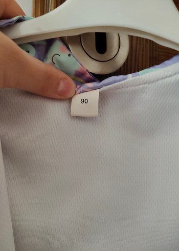 Mor Desenli Kız Çocuk Yağmurluk - Görsel 5