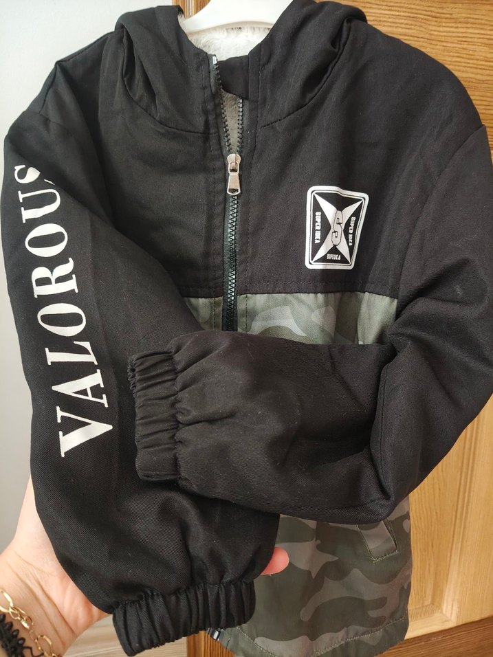 Erkek Çocuk Kamuflaj Desenli Fermuarlı Ceket - Görsel 3