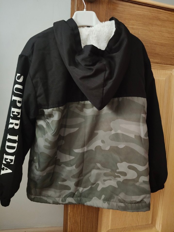 Erkek Çocuk Kamuflaj Desenli Fermuarlı Ceket - Görsel 2