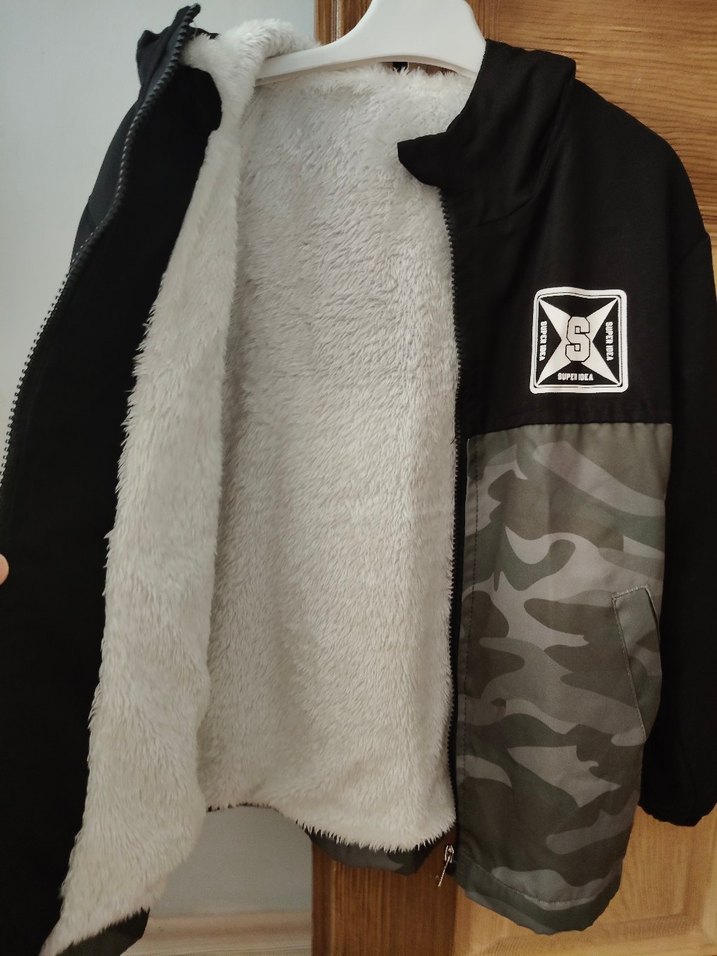 Erkek Çocuk Kamuflaj Desenli Fermuarlı Ceket - Görsel 4