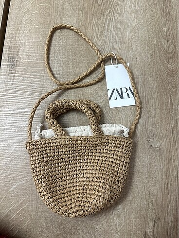 Zara Zara Mini Hasır Çanta