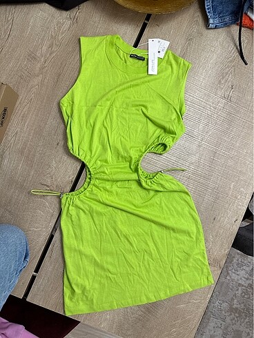 Bershka Yeşil Elbise