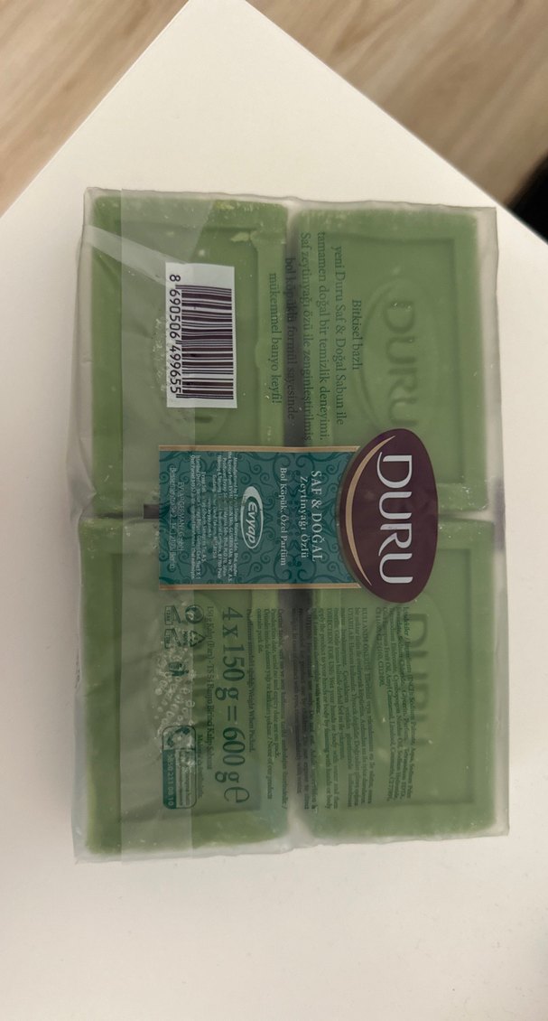 Duru Saf & Doğal Zeytinyağlı Sabun 4'lü - Görsel 2