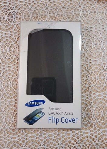 Samsung Galaxy ace 2 flip cover kapaklı kılıf 