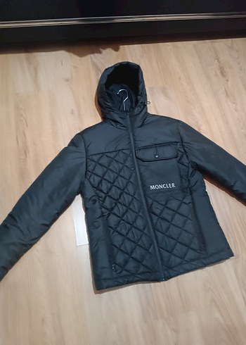 Moncler Siyah Erkek Kapüşonlu Ceket - Görsel 2