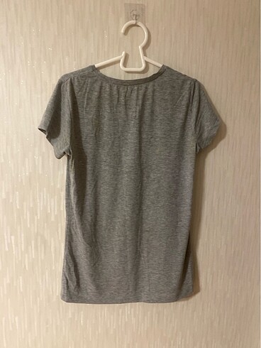 U.S Polo Assn. us polo gri kadın yarım yarım kollu t shirt