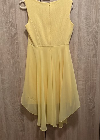 Sarı Midi Kolsuz Kadın Elbise - Görsel 2