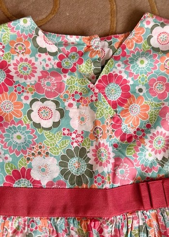 MOTHERCARE Çiçek Desenli Renkli Kız Elbisesi - Görsel 3