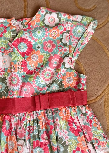 MOTHERCARE Çiçek Desenli Renkli Kız Elbisesi - Görsel 2