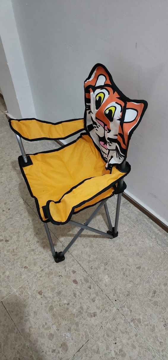 Renkli Kaplan Desenli Çocuk Sandalyesi - Görsel 3