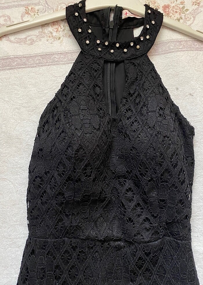 Siyah abiye elbise - Görsel 5