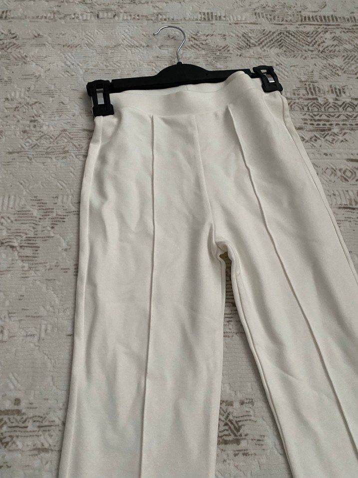 Çocuk beyaz ispanyol paça tayt - Görsel 3