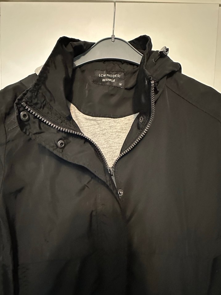 Siyah Kuşaklı Uzun Mont - Görsel 2