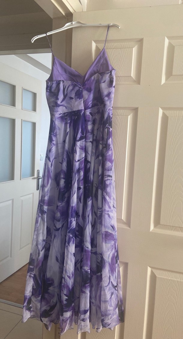 Mor Drapeli Uzun Elbise - Carmen Marka - Görsel 5