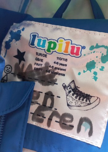 Renkli Bağlama Desenli Erkek Çocuk Yağmurluk - Görsel 5