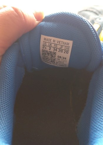 Erkek Çocuk Gri Mavi Cırtlı Spor Ayakkabı - Görsel 4