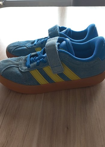 Erkek Çocuk Gri Mavi Cırtlı Spor Ayakkabı - Görsel 2