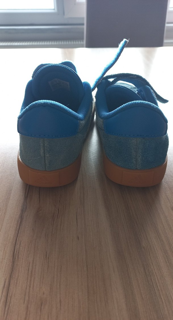 Erkek Çocuk Gri Mavi Cırtlı Spor Ayakkabı - Görsel 5