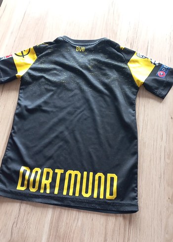 Siyah Sarı Kısa Kollu Futbol Forması - Görsel 3