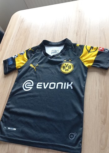 Siyah Sarı Kısa Kollu Futbol Forması - Görsel 2