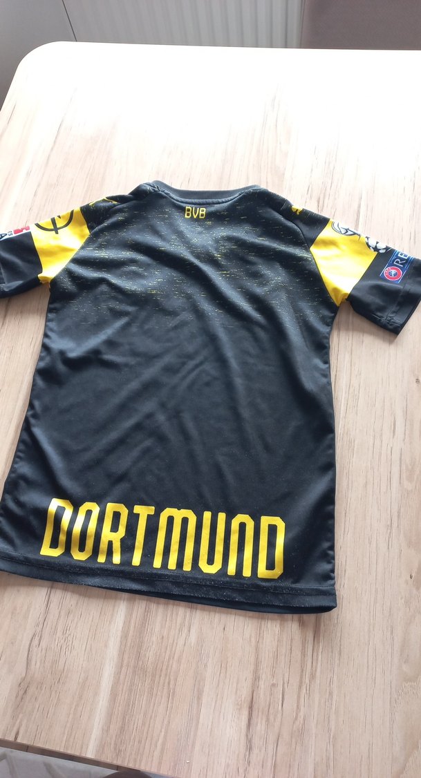 Siyah Sarı Kısa Kollu Futbol Forması - Görsel 3