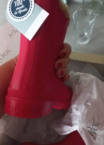 Kız Çocuk Kırmızı Kürklü Bot - Görsel 2