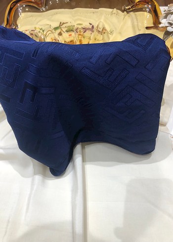 Lacivert Kadın Drapeli Şal - Görsel 3