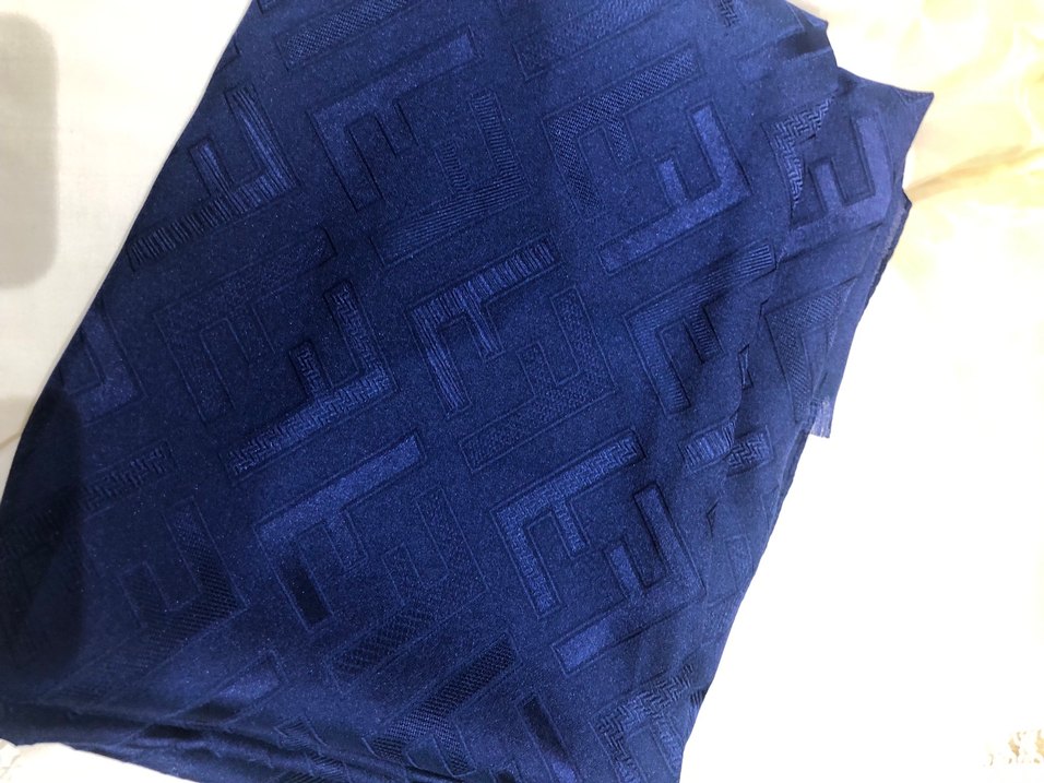 Lacivert Kadın Drapeli Şal - Görsel 4