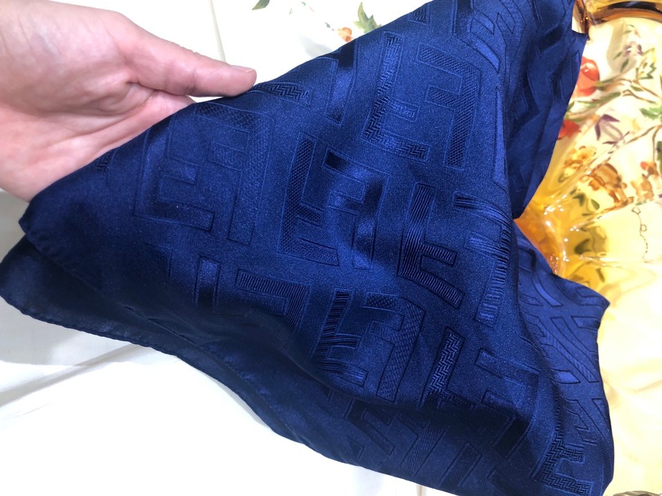 Lacivert Kadın Drapeli Şal - Görsel 2