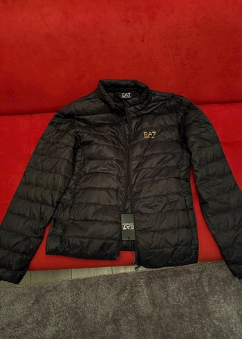 Emporio Armani Siyah Fermuarli Erkek Mont