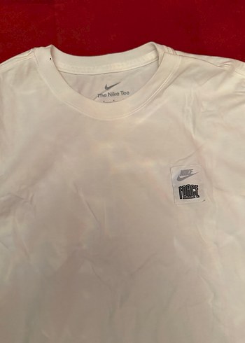 Nike Erkek Beyaz Pamuklu Kısa Kollu Tişört - Görsel 2