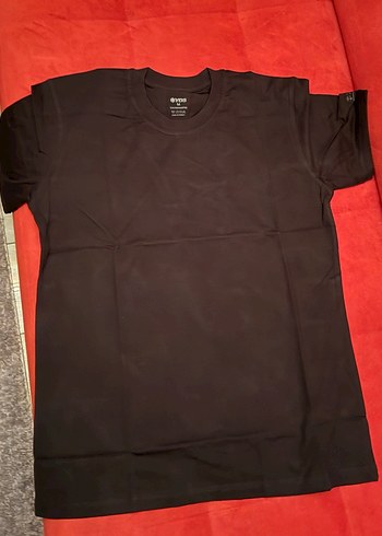 Siyah Basic Erkek Tişört - Görsel 3