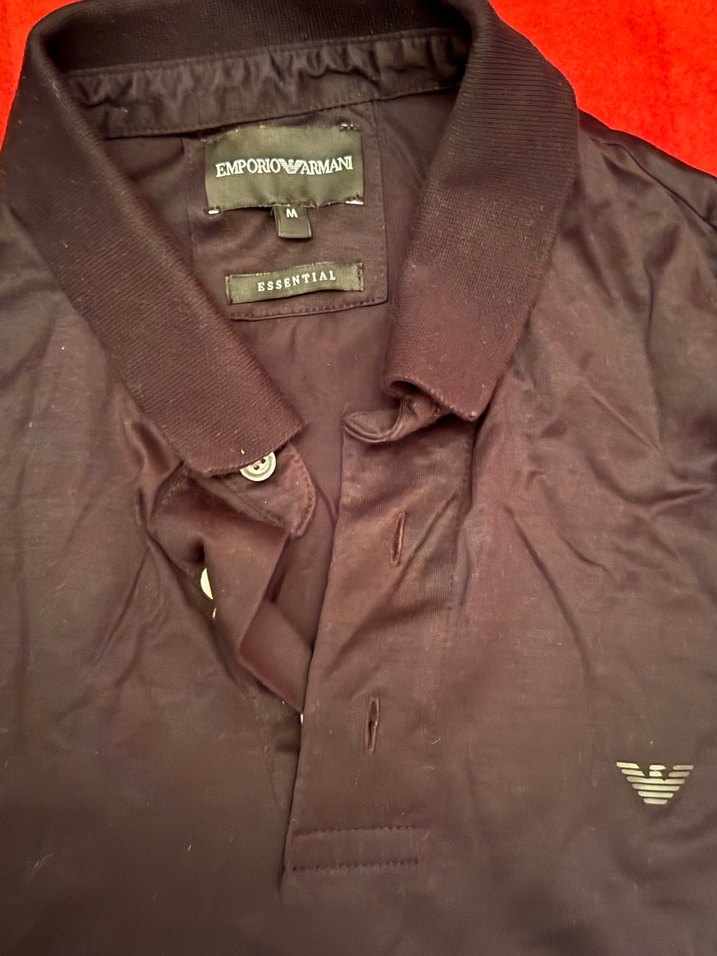 Düğmeli Siyah Kısa Kollu Tişört - Görsel 2