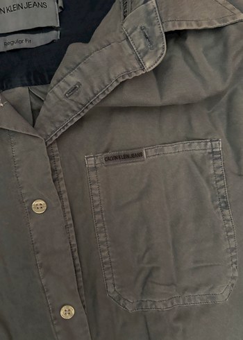 Gri Erkek Keten Uzun Kollu Gömlek - Görsel 3