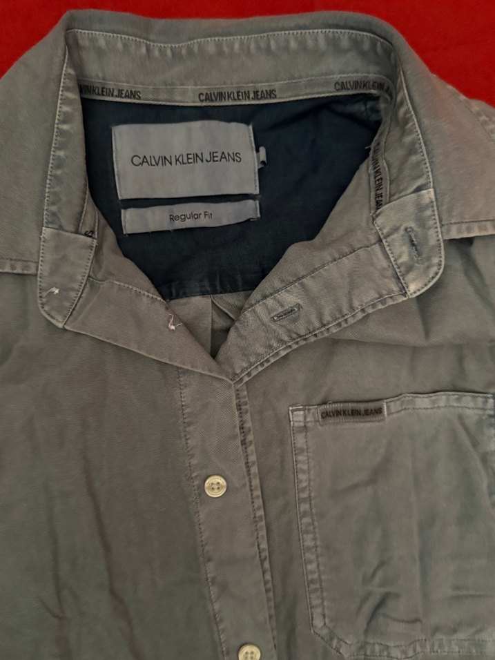 Gri Erkek Keten Uzun Kollu Gömlek - Görsel 2