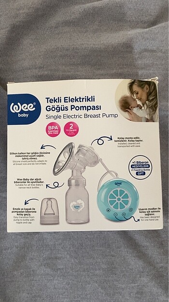 Wee baby elektrikli süt pompası