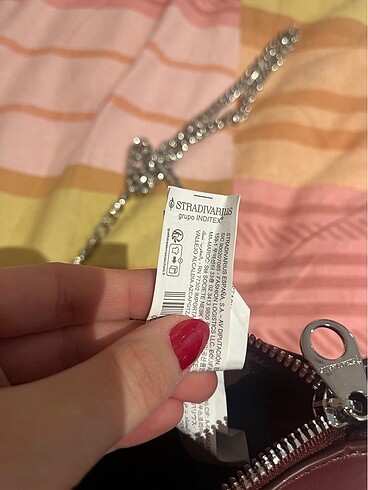  Beden stradivarius bordo çanta