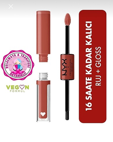 NYX SHİNE LOUD RUJ+GLOSS - LİFE GOALS