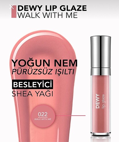 FLORMAR DEWY LİPGLOSS -22 Walk With Me