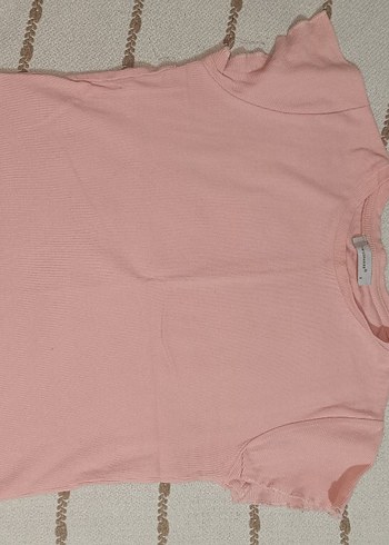 pudra pembe Kısa Kollu Tişört